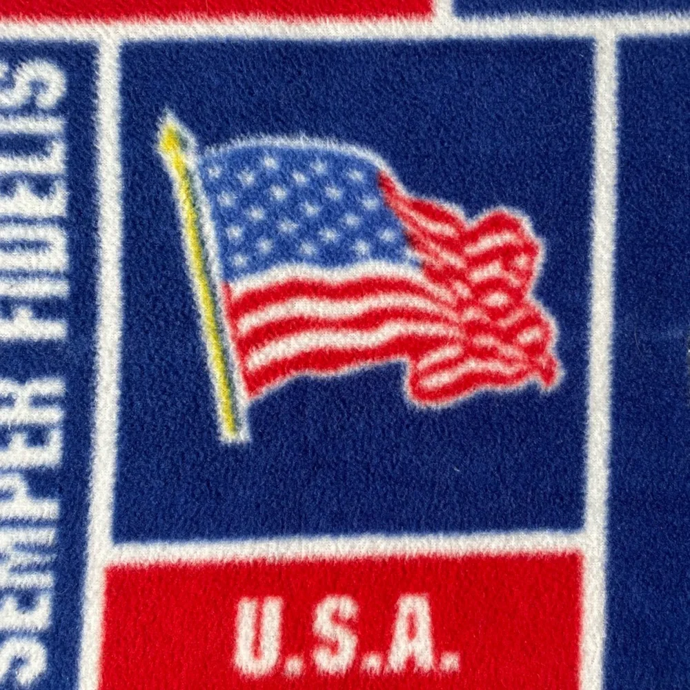 USMC Marine Corps Fleece Pillowcase Marines Flag Military Tank Standard Pillow
